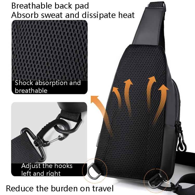 WEIXIER XB301 Men Chest Bag Outdoor Leisure Messenger Bag, XB301 Black, XB301 Gray, XB301 Green