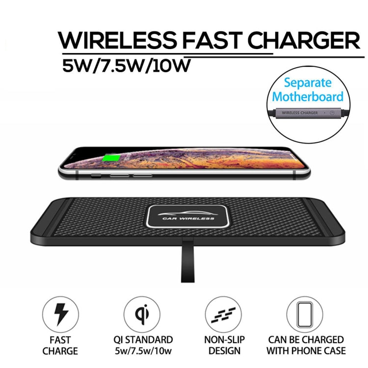 C1 15W Car Anti-Skid Mats Wireless Charger, C1 1m Cable