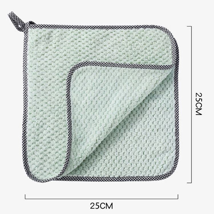 4pcs Hand Towel Hangable Dishcloth Kitchen Rag Non-Stick Oil Absorbent Towel