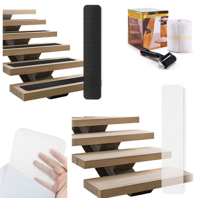 15 PCS PEVA  Rubber Non-marking Step Non-slip Tape,Size:, 10 x 60cm, 10 x 81cm, 15 x 61cm, 15 x 76cm, 15 x 81cm