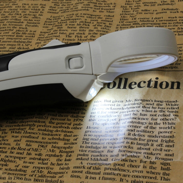 77350B Hand-Held With LED Light Reading Repair 10 Times Magnifier, 77350B 10 Times