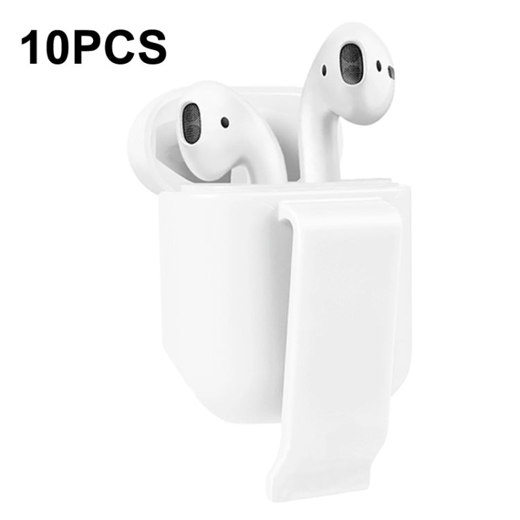 10 PCS Portable Headset Waist Hanging Protective Cover, Suitable For AirPods 2, Waist Hanging White, Waist Hanging Pink, Waist Hanging Red, Waist Hanging Black, Waist Hanging Navy, Waist Hanging Gray