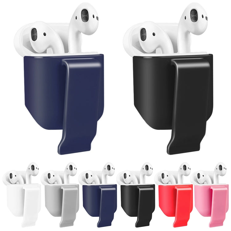 10 PCS Portable Headset Waist Hanging Protective Cover, Suitable For AirPods 2, Waist Hanging White, Waist Hanging Pink, Waist Hanging Red, Waist Hanging Black, Waist Hanging Navy, Waist Hanging Gray