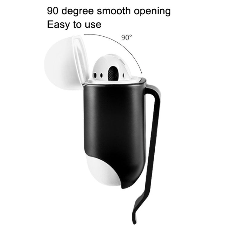 10 PCS Portable Headset Waist Hanging Protective Cover, Suitable For AirPods 2, Waist Hanging White, Waist Hanging Pink, Waist Hanging Red, Waist Hanging Black, Waist Hanging Navy, Waist Hanging Gray