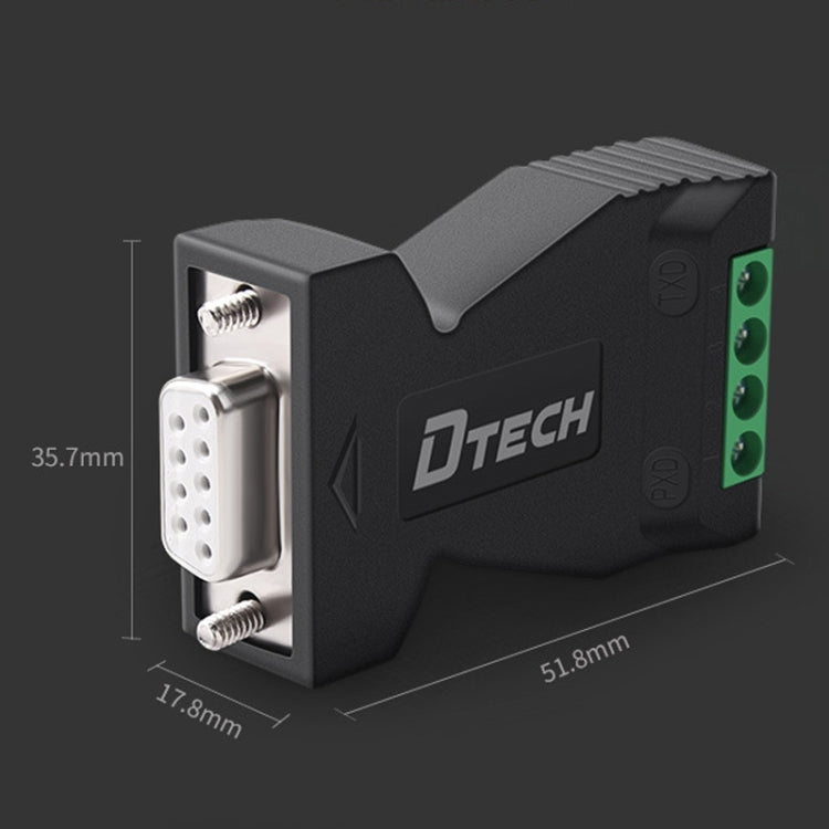 DTECH DT-9001 Industrial Grade Lightning And Surge Protection RS232 To 485 Converter, DT-9001