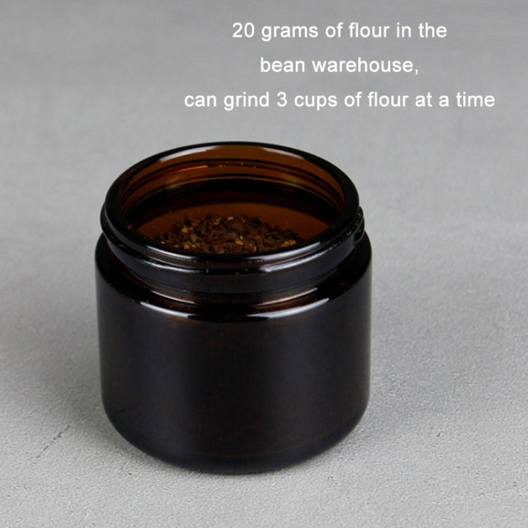 Manual Stainless Steel Core Dual Shaft Hand Crank Coffee Bean Grinder, Manual Stainless Steel