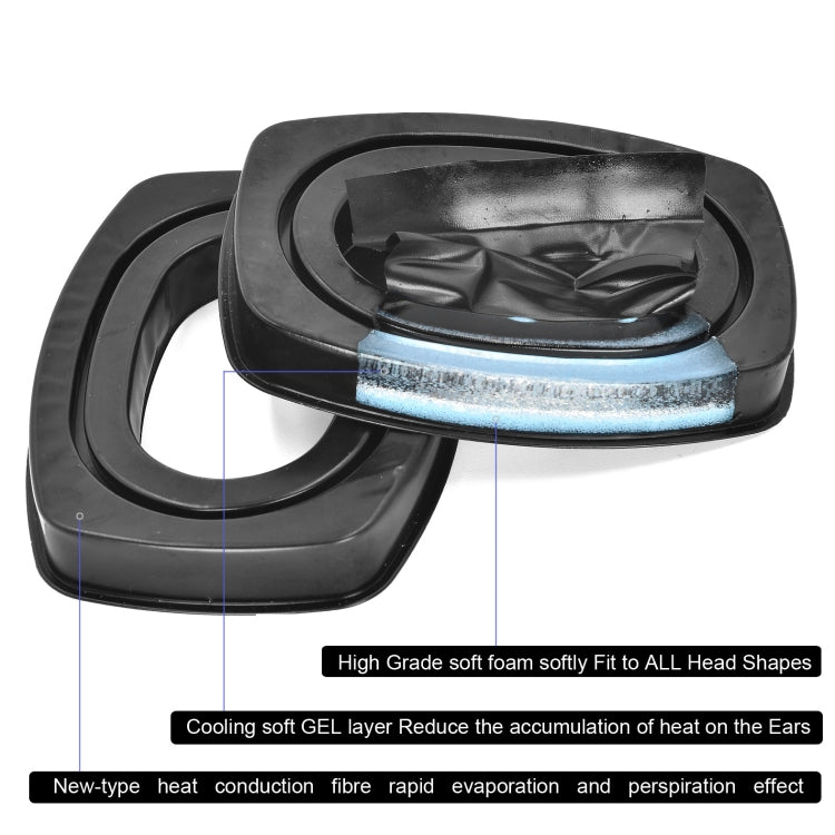 2pcs Gel Ear Pads for Howard Leight Impact Sport & Pro Sync Headsets