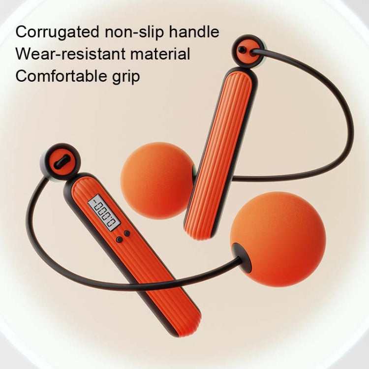 Fitness Sport Intelligent Electronic Counting Skipping Rope, Style:, Long Rope (Carmine), Long Rope (Blue), Long Rope (Orange), Small Ball Dual Use (Carmine), Small Ball Dual Use (Blue), Small Ball Dual Use (Orange), Big Ball (Carmine), Big Ball (Blue)...