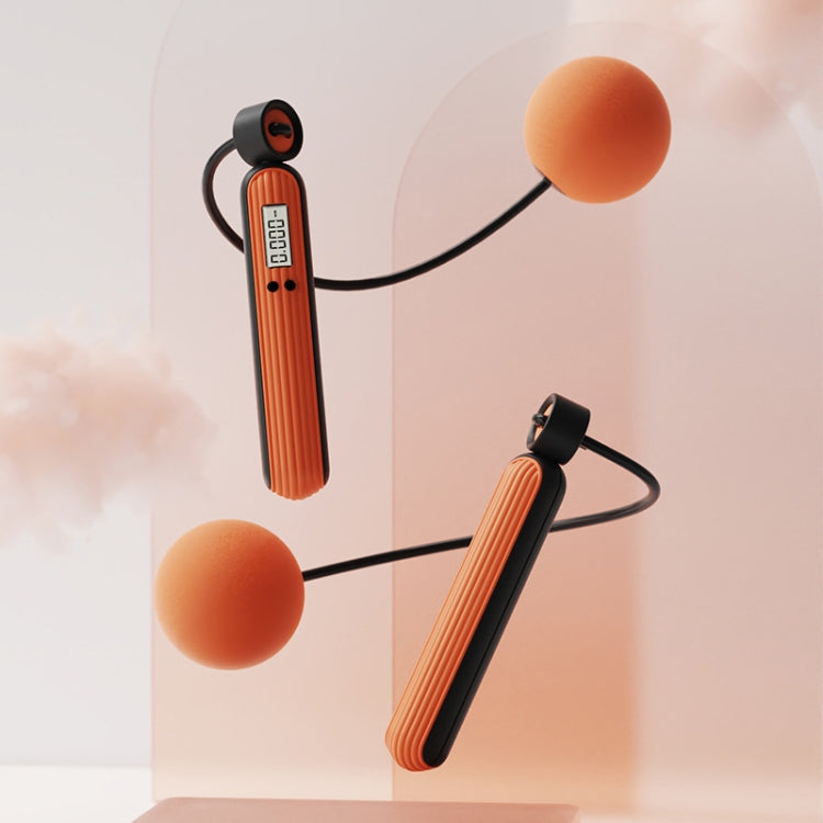 Fitness Sport Intelligent Electronic Counting Skipping Rope, Style:, Long Rope (Carmine), Long Rope (Blue), Long Rope (Orange), Small Ball Dual Use (Carmine), Small Ball Dual Use (Blue), Small Ball Dual Use (Orange), Big Ball (Carmine), Big Ball (Blue)...