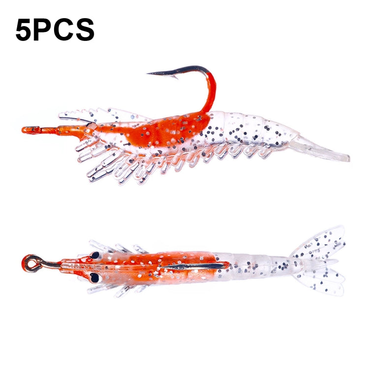 HENGJIA SO077 6cm 3g Lead Wrapped Shrimp Soft Lure Sea Bass Lure, SO077 4, SO077 1, SO077 2, SO077 3