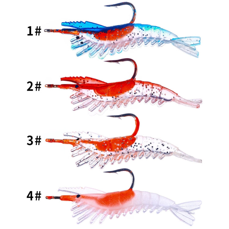 HENGJIA SO077 6cm 3g Lead Wrapped Shrimp Soft Lure Sea Bass Lure, SO077 4, SO077 1, SO077 2, SO077 3