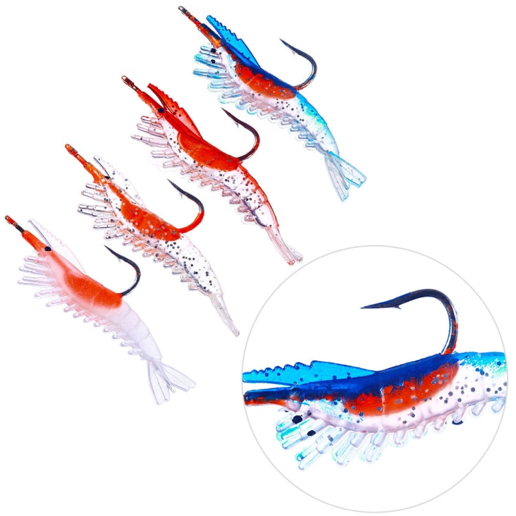 HENGJIA SO077 6cm 3g Lead Wrapped Shrimp Soft Lure Sea Bass Lure, SO077 4, SO077 1, SO077 2, SO077 3