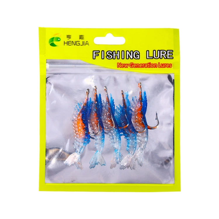 HENGJIA SO077 6cm 3g Lead Wrapped Shrimp Soft Lure Sea Bass Lure, SO077 4, SO077 1, SO077 2, SO077 3