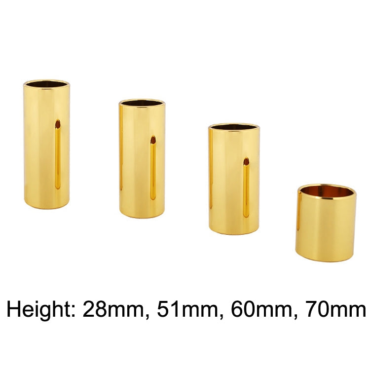 2PCS Stainless Steel Guitar Slide Tube Folk Slide Block, 28mm(Silver), 51mm(Silver), 60mm(Silver), 70mm(Silver), 28mm(Gold), 51mm(Gold), 60mm(Gold), 70mm(Gold), 28mm(Black), 51mm(Black), 60mm(Black), 70mm(Black)