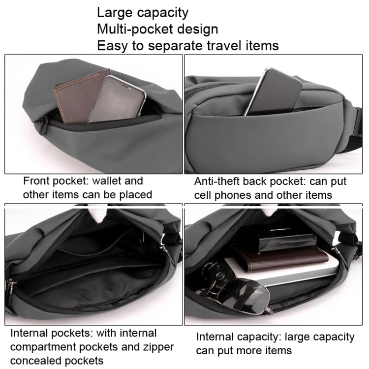 HAOSHUAI 1100-20 Men Waist Bag Outdoor Running Mobile Phone Bag, 1100-20 Dark Blue, 1100-20 Black, 1100-20 Army Green