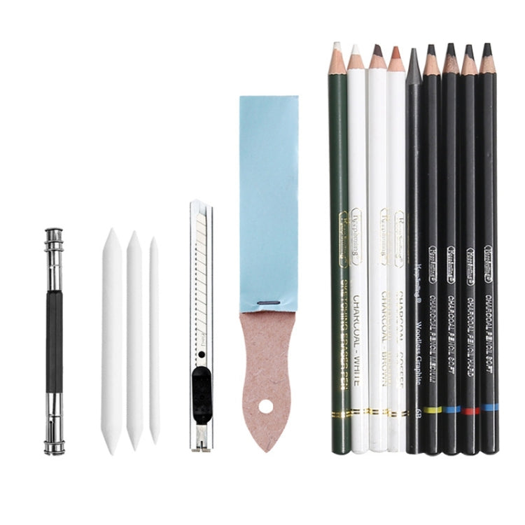 42 In 1 Drawing Painting Sketch Kit with Pencil Erasers Sharpener, 42 In 1