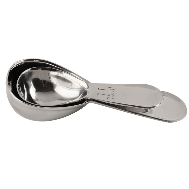 YG-MC12 304 Thickened Stainless Steel Coffee Spoon Scales Scaling Spoon, Small