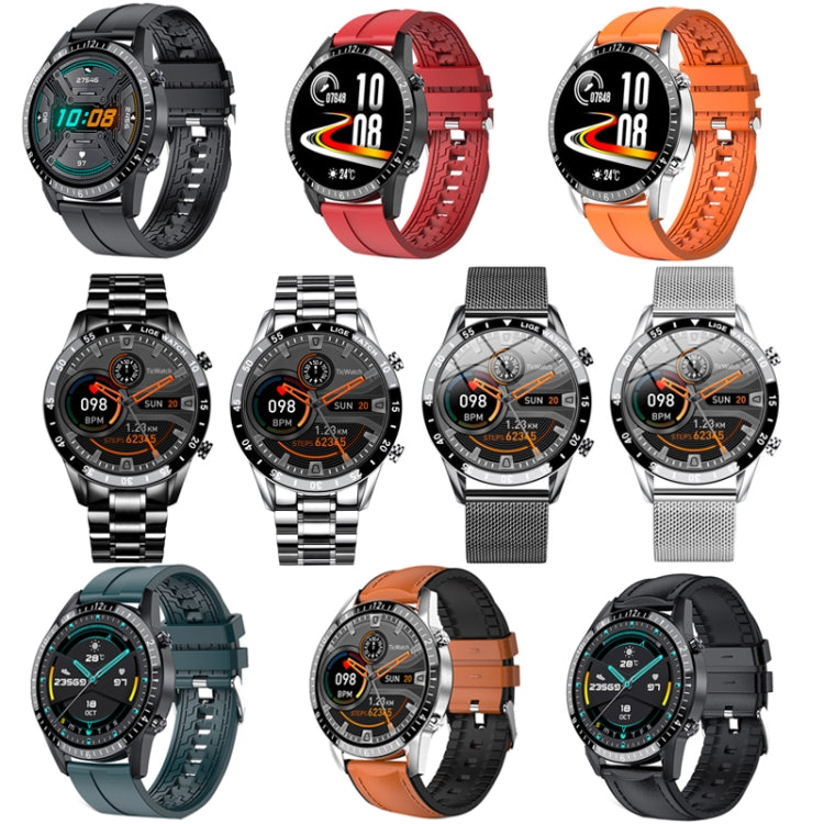 LIGE 0175 Bluetooth Step Perseverance Detection Smart Watch, Style:, Steel Belt (Black), Steel Belt (Silver), Mesh Belt (Black), Mesh Belt (Silver)