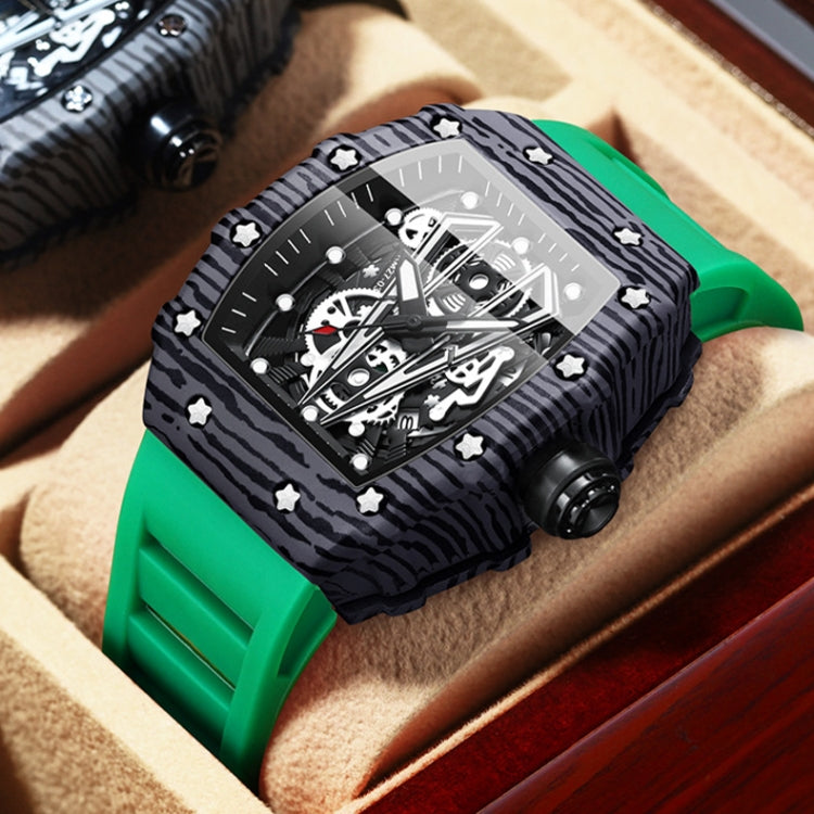 BINBOND B6577 Barrel Shape 30m Waterproof Sports Quartz Watch