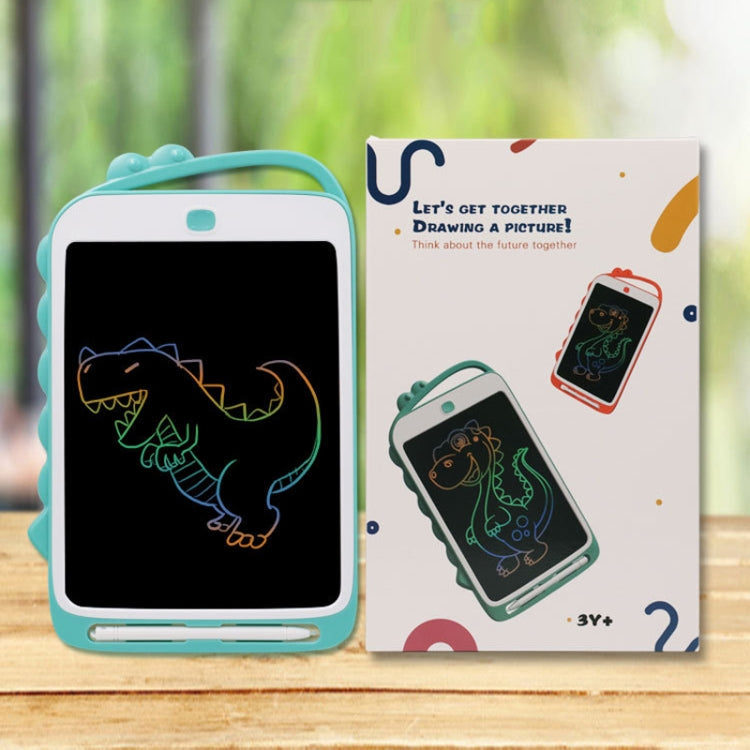 10 inch Cartoon Dinosaur LCD Writing Board Colorful Children Painting Board, 10 inch (Light Blue)