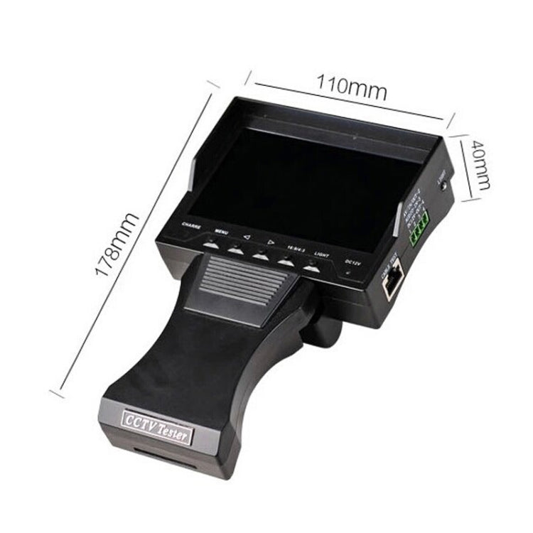 JSK-4300B 4.3 inch Handheld 12V Output Network Cable Monitoring Tester, 4.3 inch (With US Plug Power Adapter), 4.3 inch (With EU Plug Power Adapter), 4.3 inch (With UK Plug Power Adapter), 4.3 inch (With AU Plug Power Adapter)