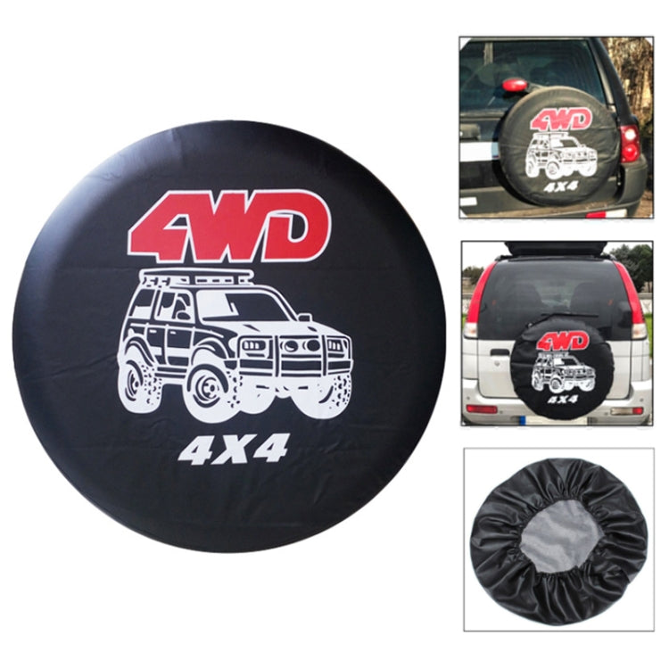 PVC Leather Spare Wheel Cover Rear Tire Protector, 14 inch, 15 inch, 16 inch, 17 inch