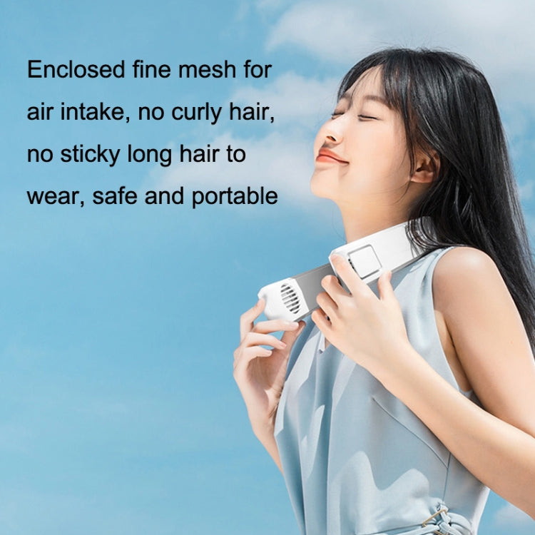 WT-F54 4000mAh Semiconductor Cooling Neck Fan – Wearable Bladeless Personal Fan
