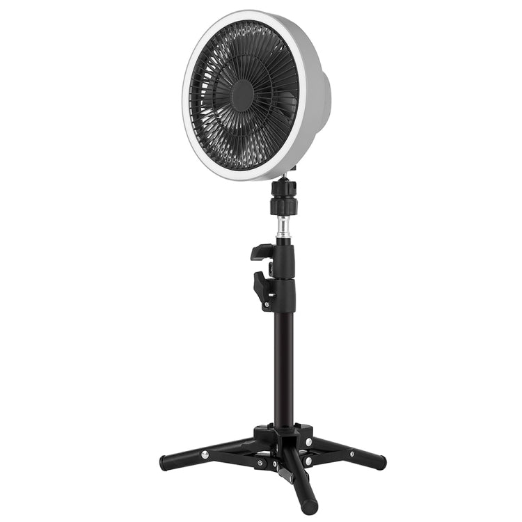 ZK-01 7 Inch Outdoor Camping LED Light Tripod Fan Portable Multifunctional Power Bank Hanging Fan
