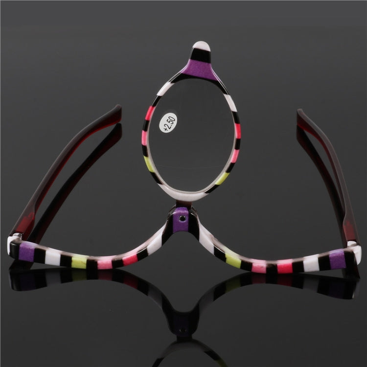 Makeup Presbyopic Glasses Multicolored Rotatable Magnifying Glass Single Piece Reading Glass, Degree:, +150, +200, +250, +300, +350, +400
