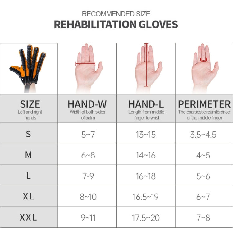 Intelligent Robotic Rehabilitation Glove Equipment, With US Plug Adapter, S, M, L, XL, XXL