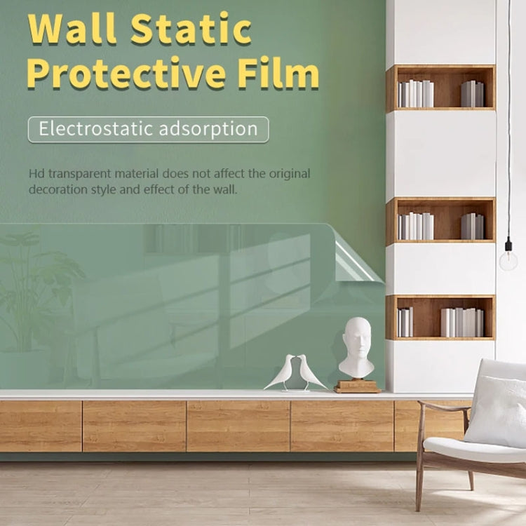 Latex Paint Wall Decoration Static Stickers Children Room Home Self-adhesive Wall Stickers Static Wall Protection Film, 45cmx5m