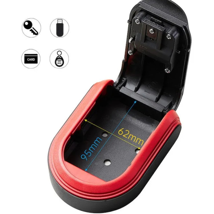 Universal Key Lock Box with Mechanical Password – Black, Red & Blue