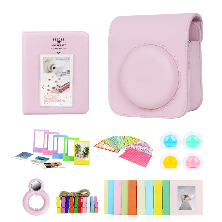 For Polaroid Mini12 7 in 1 Photo Album Sticker Photo Frame Camera Bag, Green, White, Blue, Pink, Purple