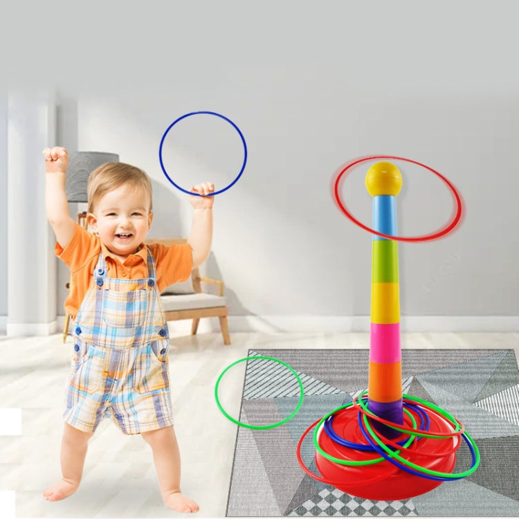 Night Market Stall Detachable Throwing Hoop Toys Children Parent-Child Games, 1 Tower 3 Circles, 1 Tower 9 Circles, 1 Tower+12 Circles, 1 Tower 18 Circles, 1 Tower 24 Circles, 1 Tower+36 Circles, 2 Towers 30 Circles, 2 Towers 48 Circles
