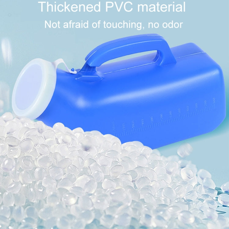 Household Mens Urinal 1200ml Plastic Potty With Lid And Smooth Mouth Urinal