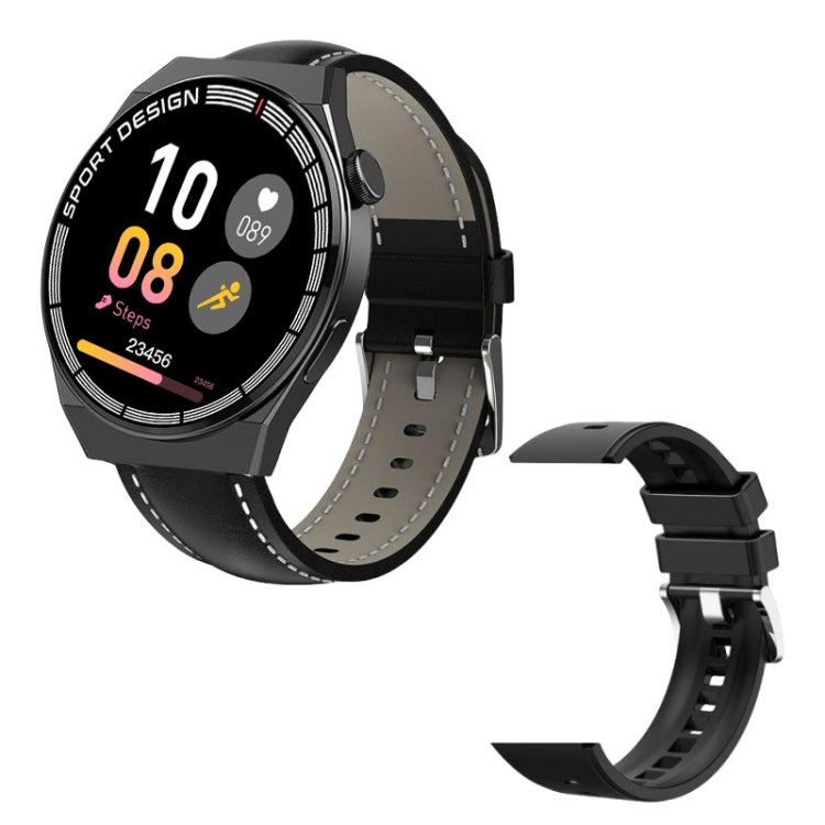 G3Pro 1.28-Inch Health Monitoring Bluetooth Call Smart Watch With NFC, Black Silicone, Silver Silicone, Black Leather, Brown Leather, Black Steel, Silver Steel, Black Three-bead Steel, Silver Three-bead Steel