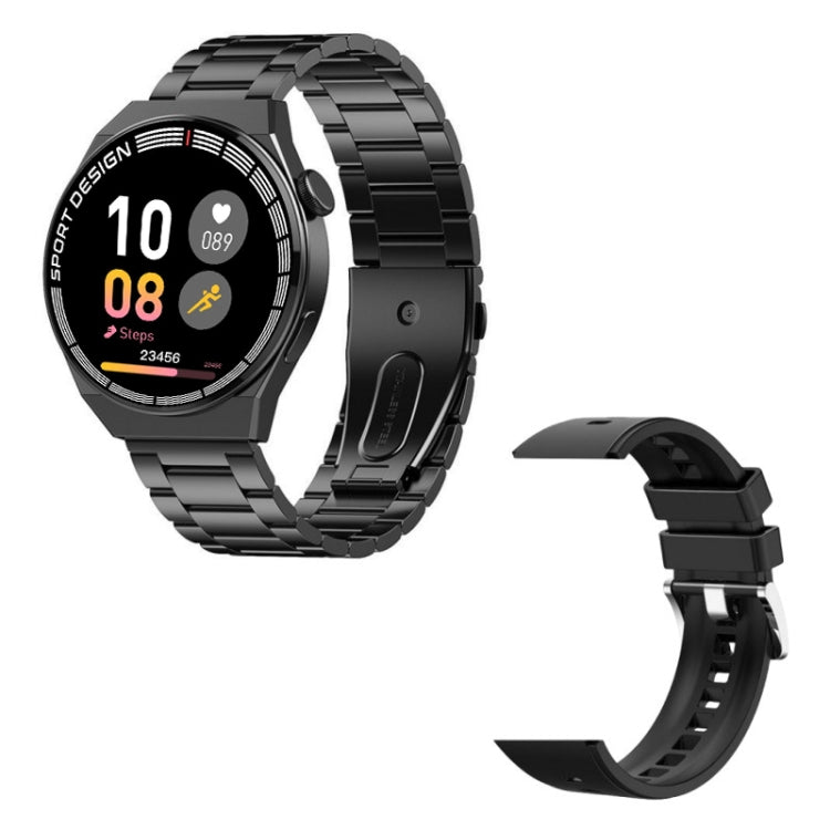 G3Pro 1.28-Inch Health Monitoring Bluetooth Call Smart Watch With NFC, Black Silicone, Silver Silicone, Black Leather, Brown Leather, Black Steel, Silver Steel, Black Three-bead Steel, Silver Three-bead Steel