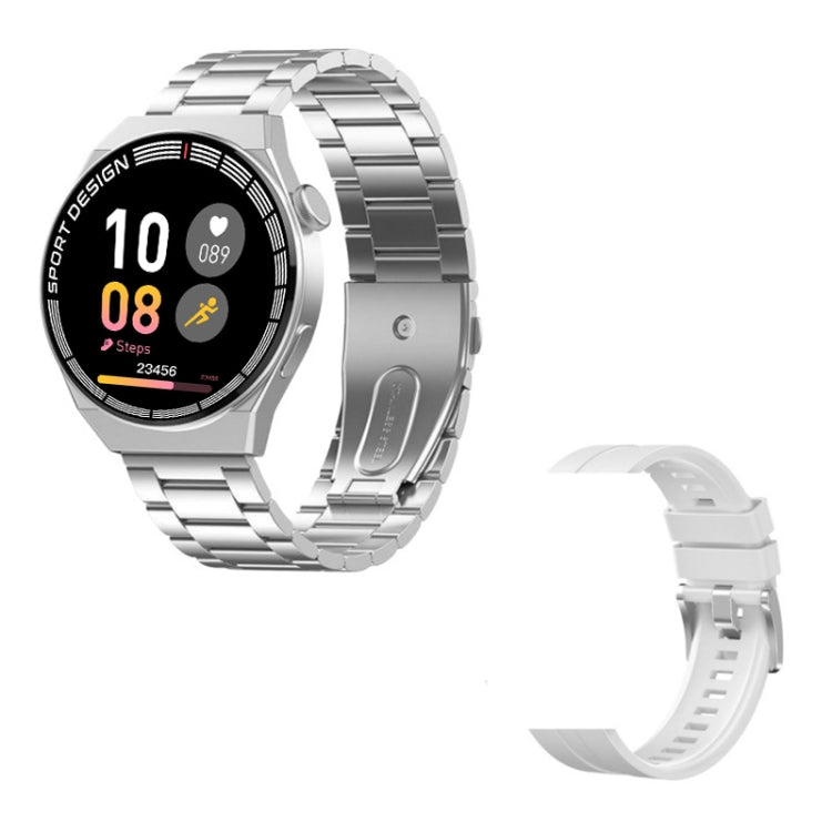 G3Pro 1.28-Inch Health Monitoring Bluetooth Call Smart Watch With NFC, Black Silicone, Silver Silicone, Black Leather, Brown Leather, Black Steel, Silver Steel, Black Three-bead Steel, Silver Three-bead Steel