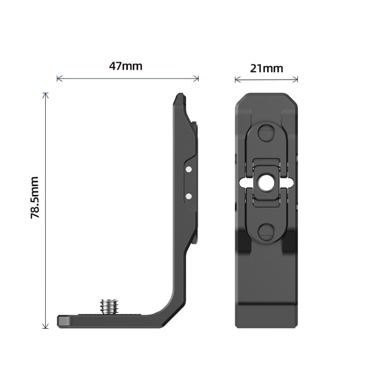 For Insta360 X4 / X3 Hepail Horizontal And Vertical Shooting Quick Release Metal Magnetic Bracket, AC45