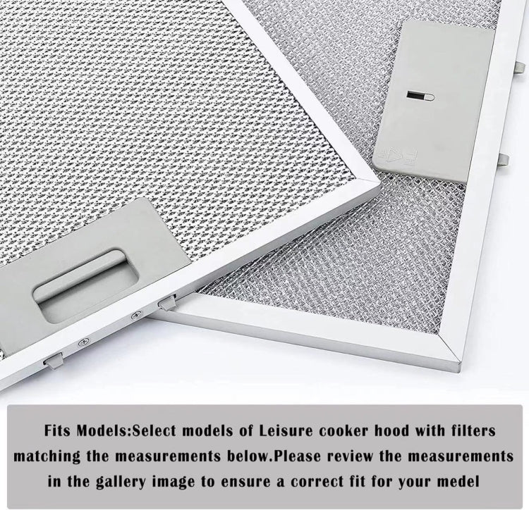 2pcs 10.2 x 12.5 Inch Range Hood Filter 5-Layer Aluminum Mesh Hood Grease Filter, 10.2 x 12.5 Inch