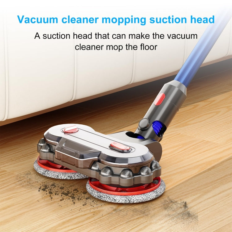 Vacuum Cleaner Electric Mop Head with Detachable Water Tank and 6 Mop Pads, For Dyson V7 / V8 / V10 / V11 / V15 / G5, For Dyson V6 / DC62, For Dyson V10 Slim / V12