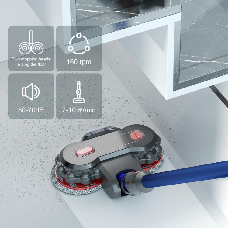 Vacuum Cleaner Electric Mop Head with Detachable Water Tank and 6 Mop Pads, For Dyson V7 / V8 / V10 / V11 / V15 / G5, For Dyson V6 / DC62, For Dyson V10 Slim / V12