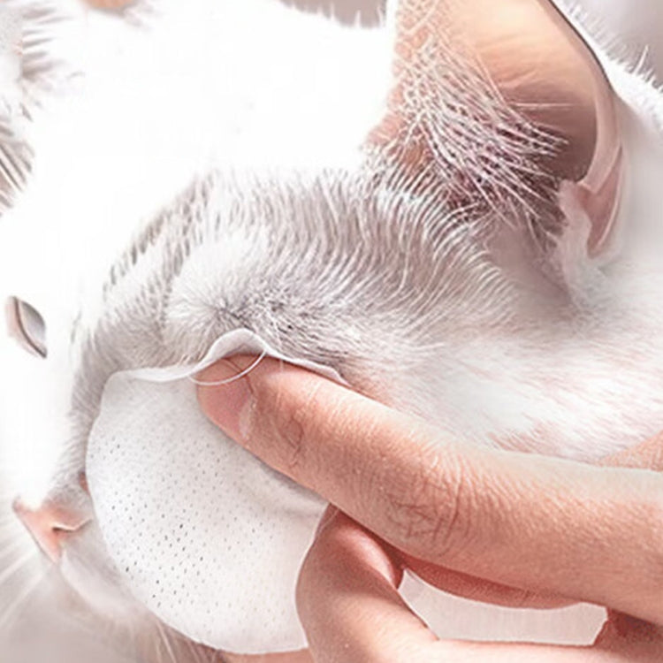 Pet Eye Wipes Cats And Dogs Tear Stain Cleaning Non-Woven Wipes, 220pcs / Can