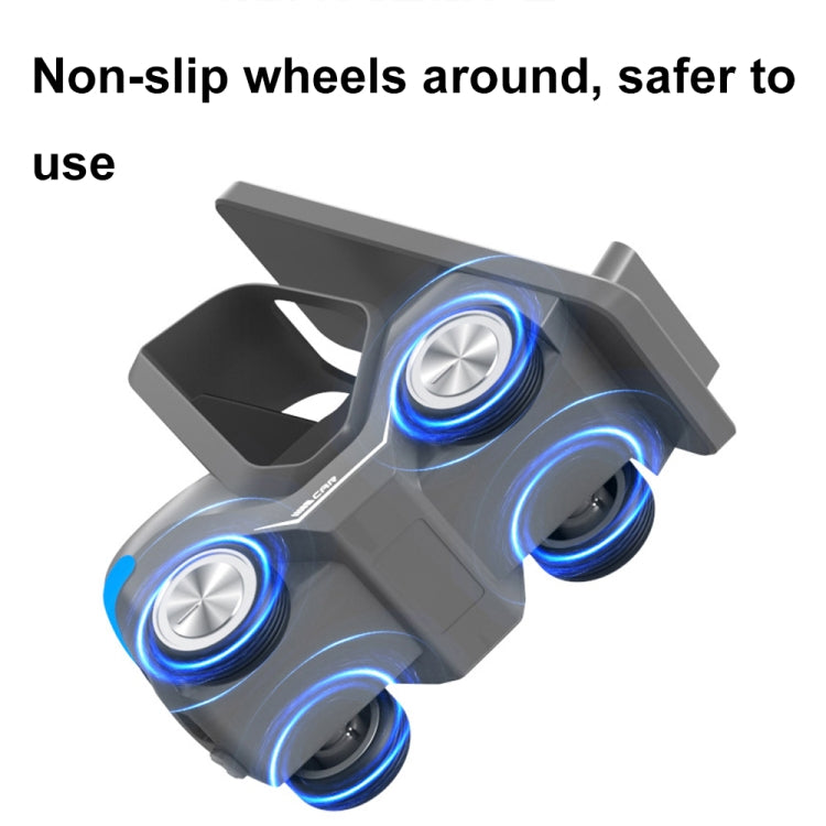 T20S 3-In-1 15W Small Forklift-Shaped Desktop Wireless Charger With LED Atmosphere Light