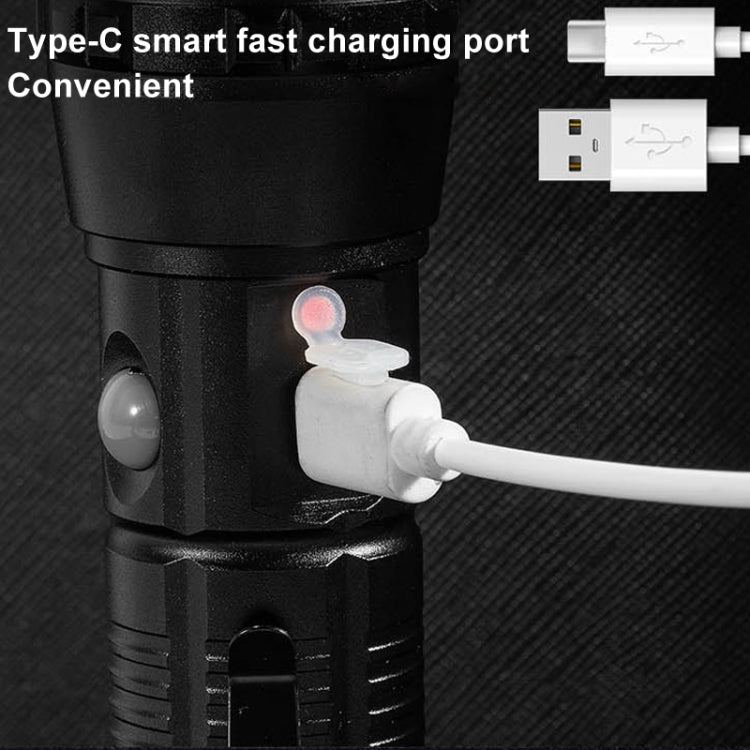 E-SMARTER P27 Pen Clip Strong Light Flashlight Laser Wick High Bright Side Light Outdoor Emergency Adventure Flashlight, P27