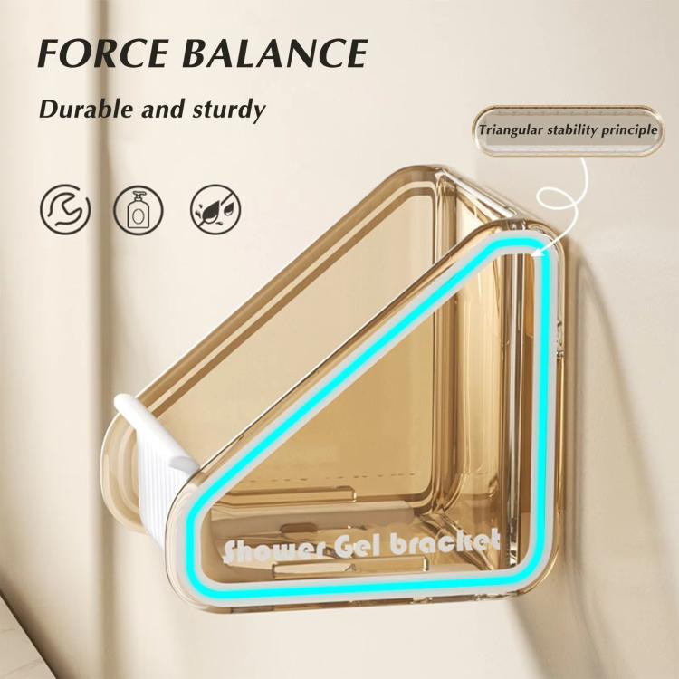 2pcs  /Pack Wall-mounted Shower Gel Shampoo Holder with Adjustable Hole Distance