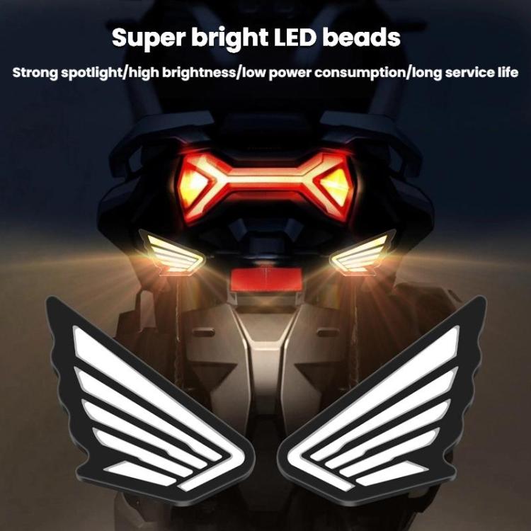 1pairs Motorcycle High-Brightness Winged Eagle Eye Lights Modified Headlights