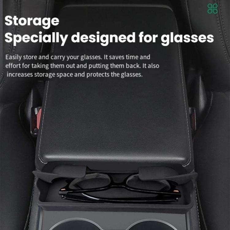 For Tesla Model 3/Y Armrest Modification Glasses Storage Pocket