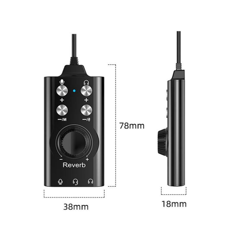 USB / Type-C To 3.5mm 7.1 Surround Sound Computer Voice Changer External Sound Card For Mobile Computer Streaming