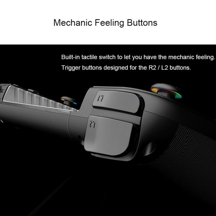 Multi-Function Retractable Wireless Gaming Controller With Dual Vibration 6-Axis Motion Sensing Rapid Fire Function